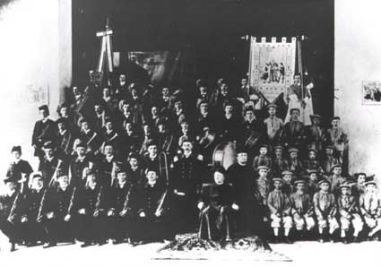 Foto storica del Corpo Bandistico S. Cecilia